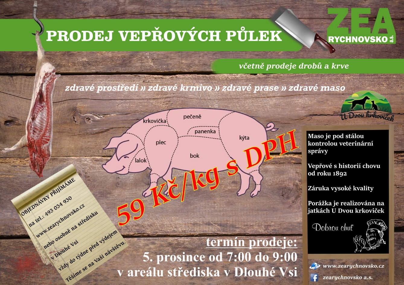 Prodej vepřových půlek - Podzim